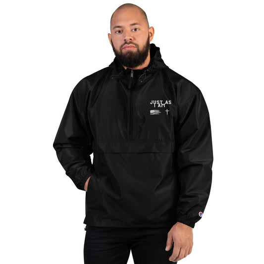 "Just As I Am" Embroidered Champion Packable Jacket